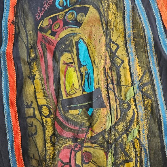 Vtg Save the Queen Patchwork Skirt — Italian Art-to-Wear, Size M Whimsical - Picture 5 of 17